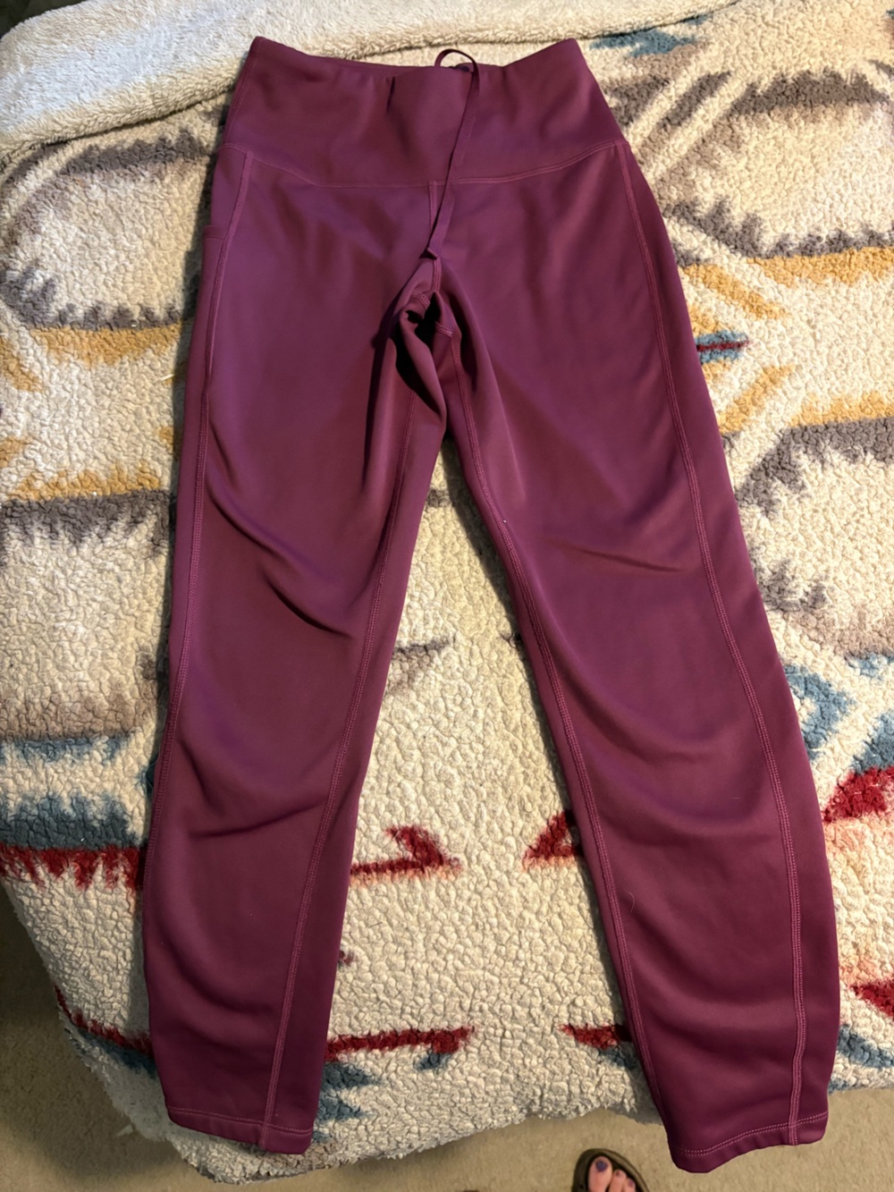Fleece leggings with drawstring and pocket! High waist!